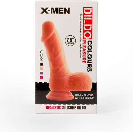 X-Men Dildo Dildo με Όρχεις Flesh 19cm