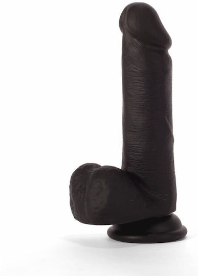 X-Men Dildo Dildo cu Scrotum Negru 19cm
