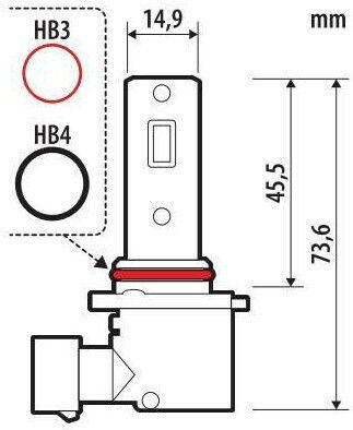 Lampa Λάμπα Αυτοκινήτου Halo Venus Series HB3 / HB4-9006 LED 12V 10W