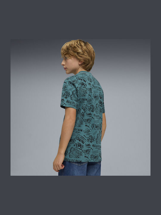 Kinder-T-Shirt Green