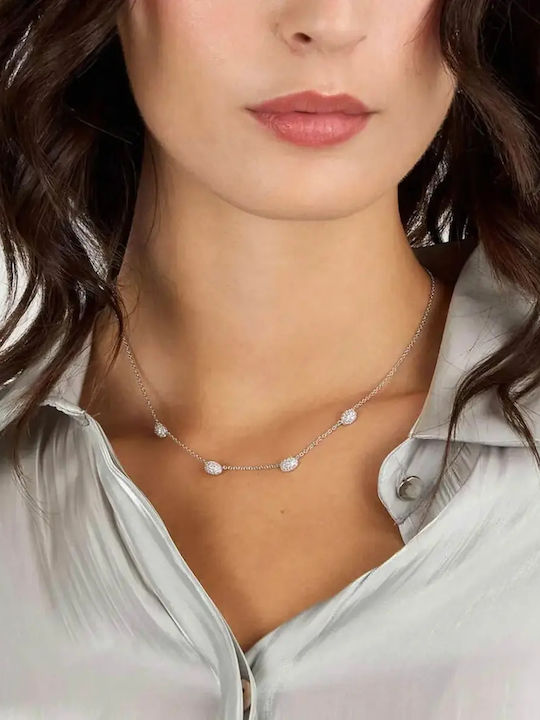 Morellato Necklace Pave Silver 925 Zircon Sazb01