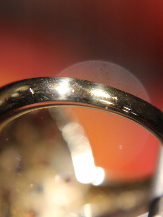 Silver Ring Natural Sapphires Topazes 925 Size 12