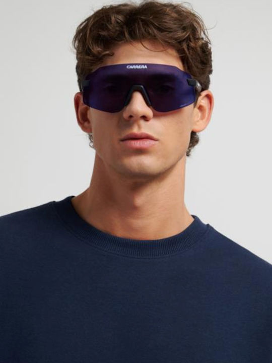 Carrera Unisex Γυαλιά Ηλίου με Μαύρο Κοκκάλινο Σκελετό και Γκρι Φακό 16/S BLX