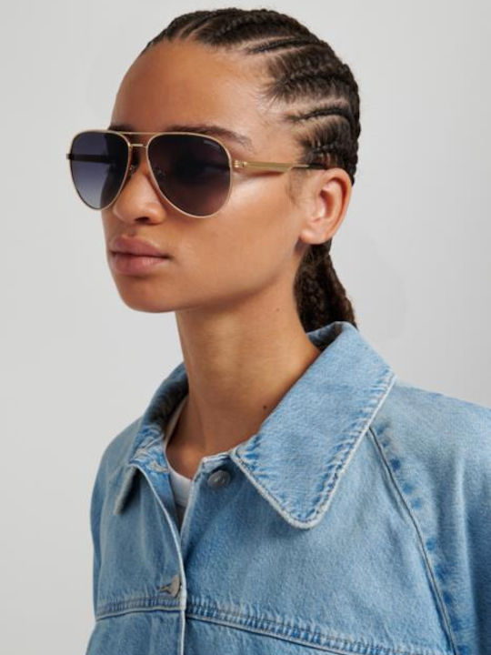 Carrera Unisex Sunglasses with Pink Metallic Frame and Grey Gradient Lens 3088/S 000/9O