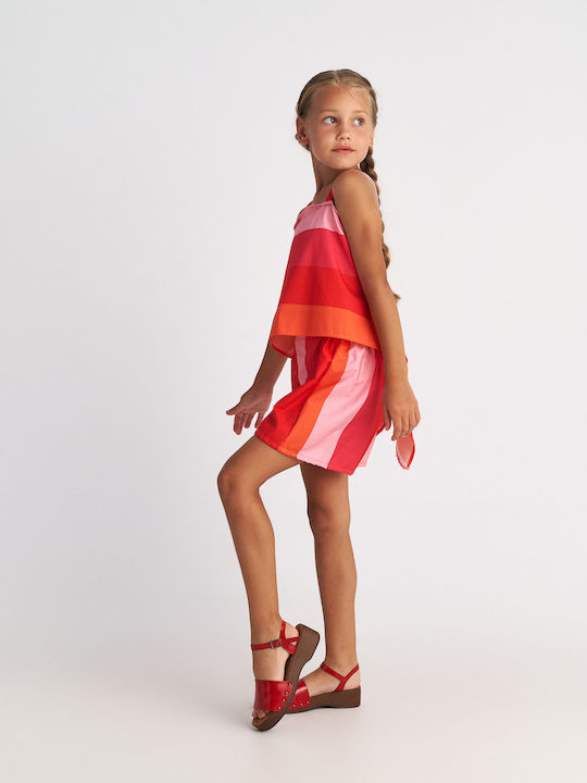 Kids' Set with Shorts Summer 2pcs Scarlet