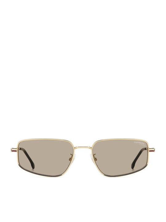 Carrera Unisex Sunglasses With Gold Metallic Frame And Grey Lens 3087/S NOA/70