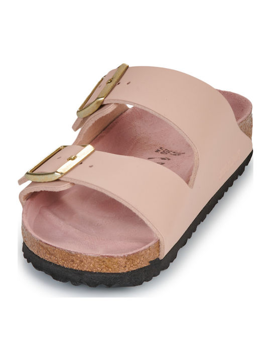 Women's Flat Sandals Pink Narrow Fit