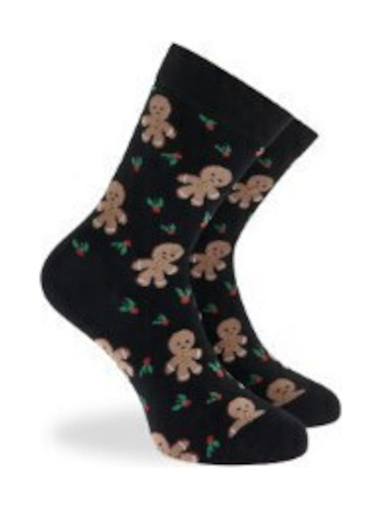 Walk Bamboo Damen Weihnachtssocken Black/Red 2Pack