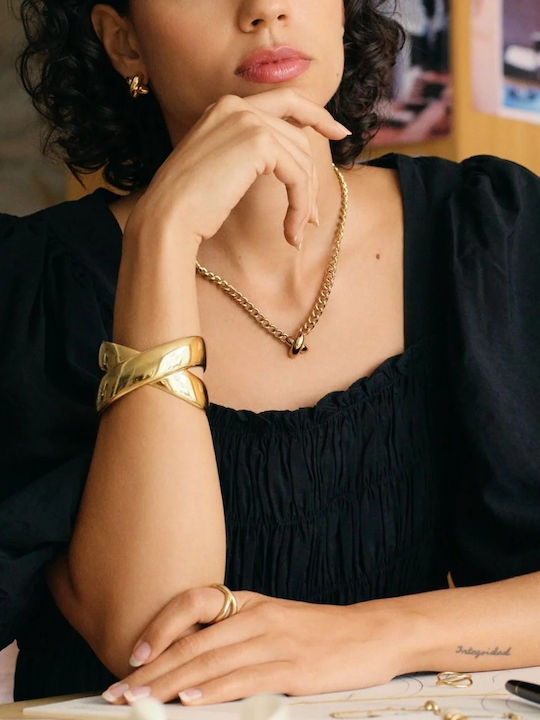 Edblad Chain Neck made of Stainless Steel Gold-plated