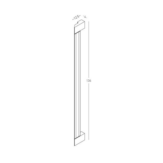 Zambelis Lights Wall-Mounted Linear LED Light IP54 36W