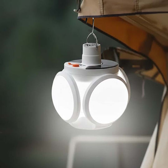 Avizar Lampă Led 3w Interior Exterior Usb Reîncărcabilă Solară Albă