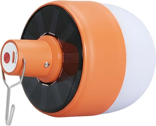 Avizar 10w Wiederaufladbare Solarleuchte Haken 5 LED Modi 1200mah Orange