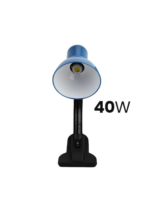 Avizar Adjustable Led Table Lamp 40w Clamp Switch Black Blue