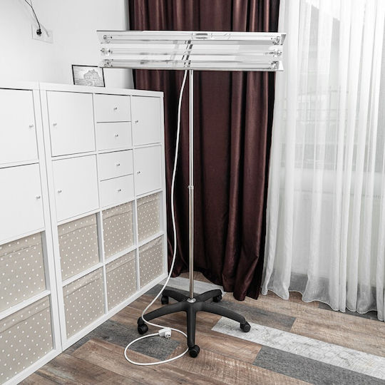 Uvc 55w Bactericidal Lamp Adjustable Mobile Stand Height Adjustable 100-190 Cm Sterilization