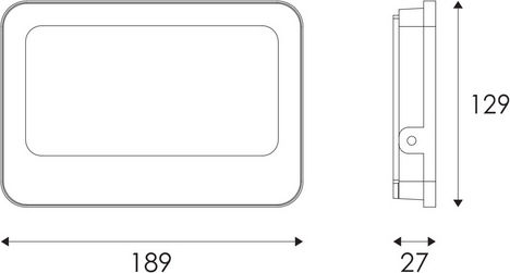 Aca Στεγανός Προβολέας LED 50W Ψυχρό Λευκό 6500K IP66