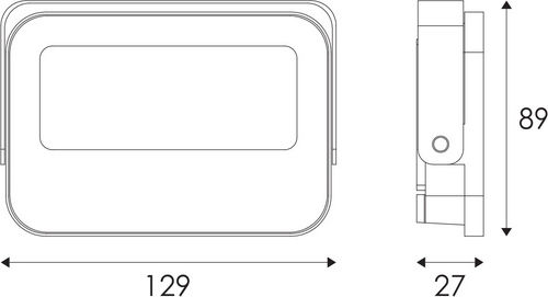 Aca Στεγανός Προβολέας LED 20W Ψυχρό Λευκό 6500K IP66
