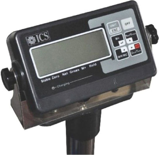 ICS X2 Lcd Πλάστιγγα με Ικανότητα Ζύγισης 600kg και Ακρίβεια 100gr