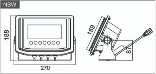 T-Scale Platform Scale with Weighing Capacity of 60kg and Division 10gr