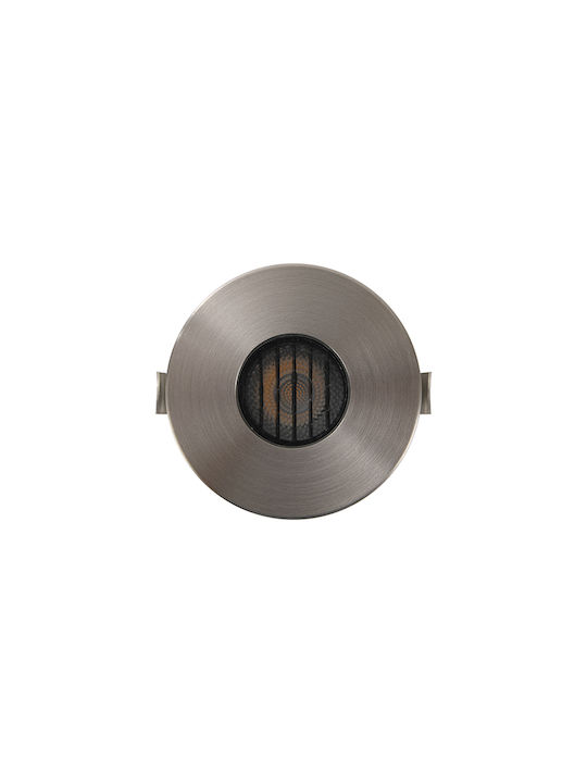 Zambelis Lights Σποτ Δαπέδου LED 3W με Θερμό Λευκό Φως IP65 Γκρι