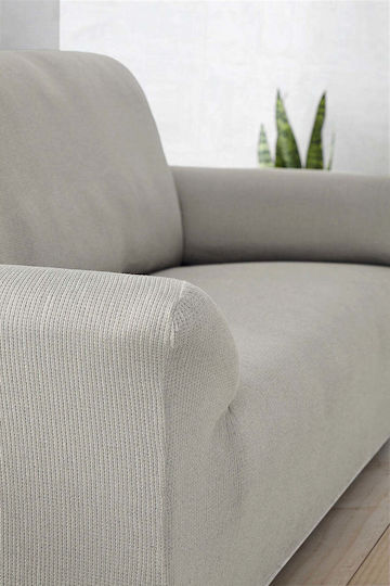 Sofazip Mondo Elastische Abdeckung für Vier-Sitzer-Sofa Ivory 250εκ. 1Stück SZMONDOIVORY