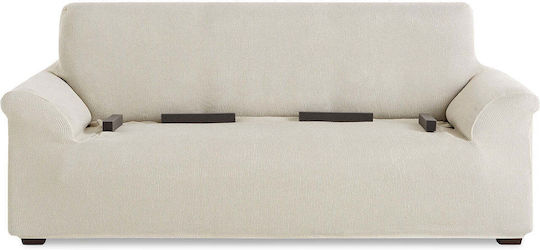 Sofazip Mondo Elastische Abdeckung für Vier-Sitzer-Sofa Ivory 250εκ. 1Stück SZMONDOIVORY