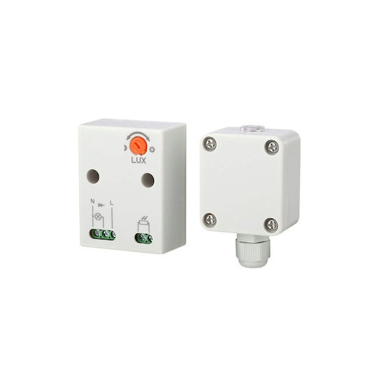 Fotocelulă Reglabilă Zi / Noapte 2-100 Lux 15A IP65