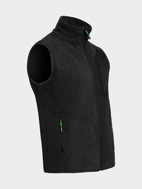 Stenso Vest Men's Safety Vest with Fleece Lining Black