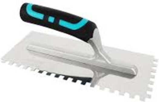 Bihui Σπάτουλα Inox Οδοντωτή 280x120mm με Πλαστική Λαβή PTSB08