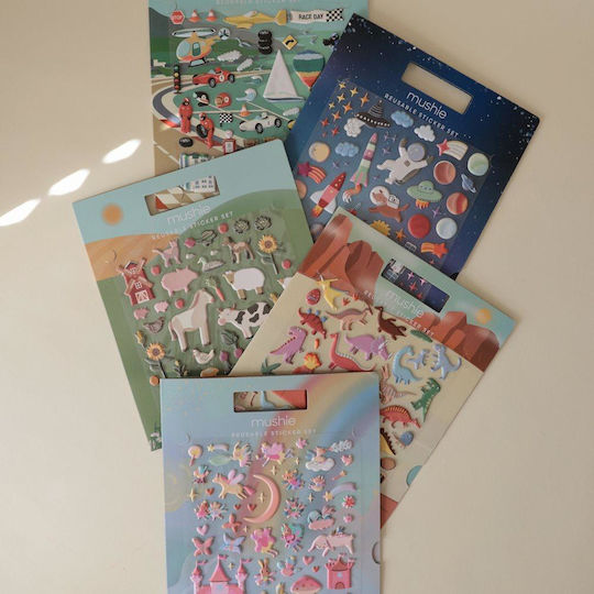 Mushie Stickers for Children 3+ years Years