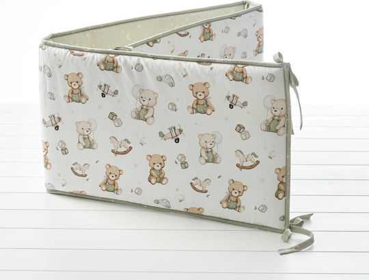 Vesta Home Baby Teddy Standard Crib Bumper Inside 40x195cm