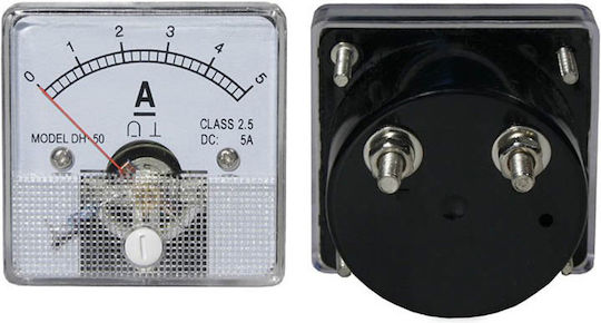 Blow Ammeter Electric Panel Analog Single-Phase Panel Ammeter 5A DC (51x51mm) DM-5858
