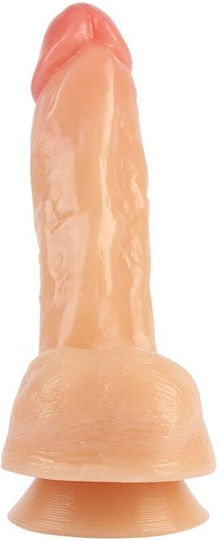 Real Dildo με Όρχεις και Βεντούζα Ροζ