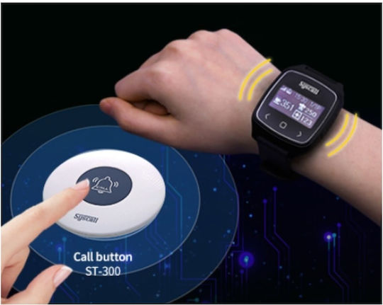 Clip Watch Syscall Sb 700 Wish Pager Portable Call Receiver