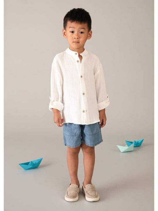 Kinder Hemd Langarm ecru