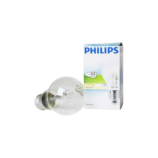Philips Ecoclassic 42w E27 230v A55 Klare Energiesparlampe