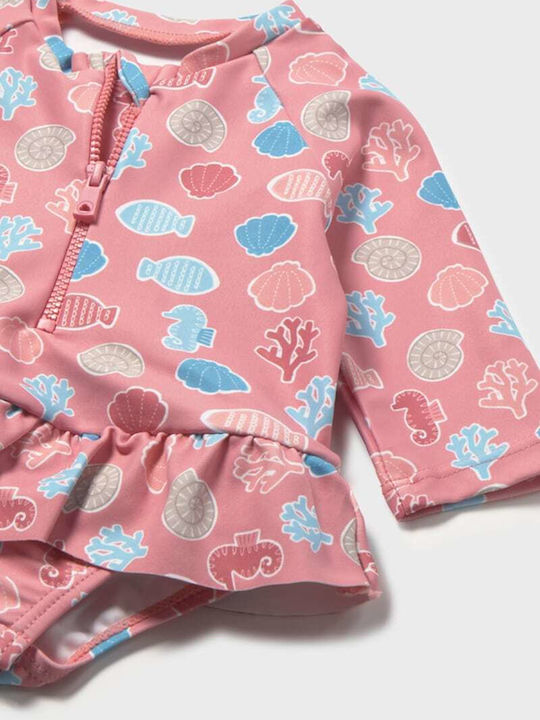 Mayoral Kids Swimwear Swimwear Set with Hat Terracotta