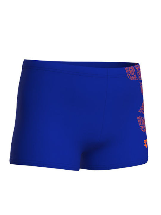 Arena Kids Swimwear Swim Shorts Neon Blue-team Orange