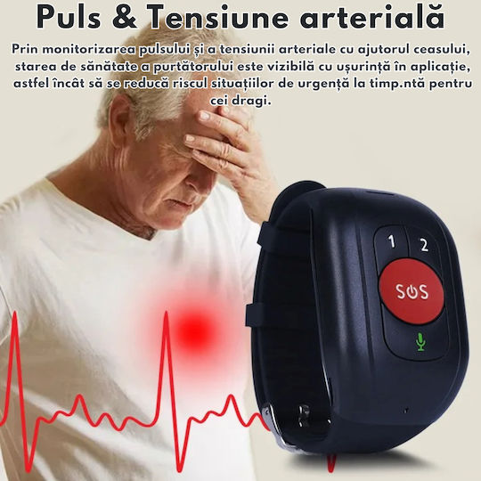 GPS Tracker GSM pentru Copii/Vârstnici Waterproof IP67 cu Alarmă