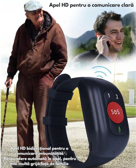 GPS Tracker GSM pentru Copii/Vârstnici Waterproof IP67 cu Alarmă