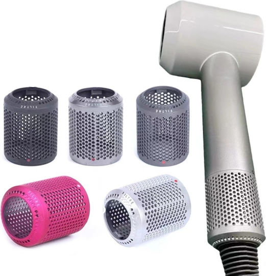 2 Pieces External Dust Filter Cover Hair Dryer Dyson Hd01 Hd03 Hd08 Silver