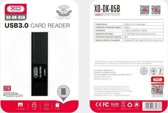 XO Kartenleser USB 3.0 für /S/D/m/i/c/r/o/S/D