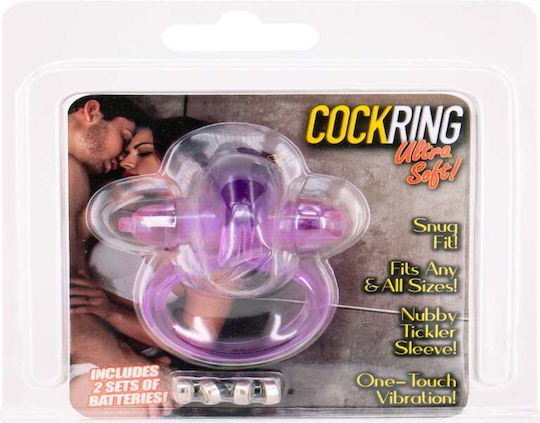 Cock Ring Δονούμενο Rabbit Διάφανο
