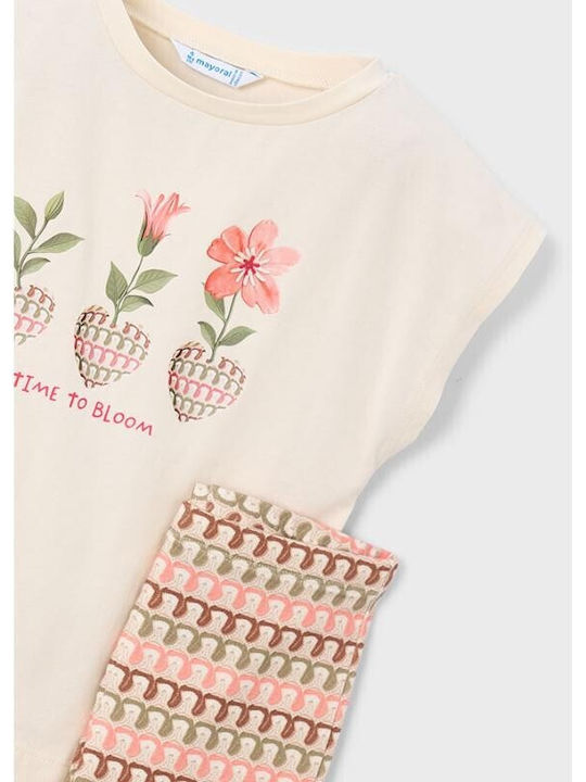 Kids' Set with Leggings Summer 2pcs Tricolour