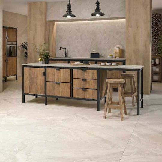 Halcon Ceramics CALIVM60120 Piesă Ceramică De Podea Pentru Interior Matt 120x60cm Ivoriu