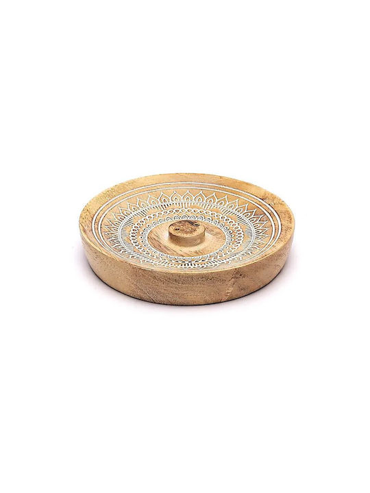 Bază Parfumuri de Interior Bețișoare Lemn de Mango Model Mandala 12,5cm