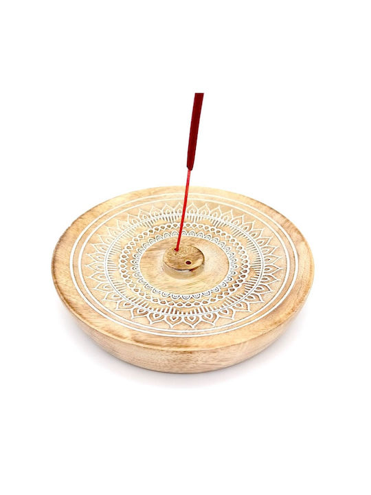 Bază Parfumuri de Interior Bețișoare Lemn de Mango Model Mandala 12,5cm
