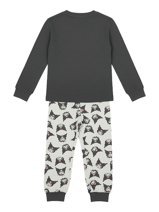 Cerda Pijamale Copii Bumbac Neagră Hello Kitty Kuromi