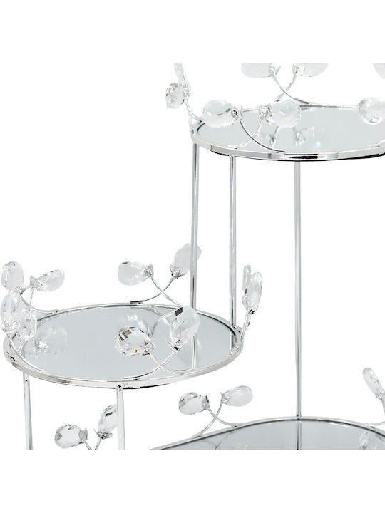 Keskor Μεταλλική Ορντεβιέρα Ασημί Ø42cm Π22xΜ40cm Keskor Μεταλλική Ορντεβιέρα Ασημί Ø42cm Π22xΜ40cm