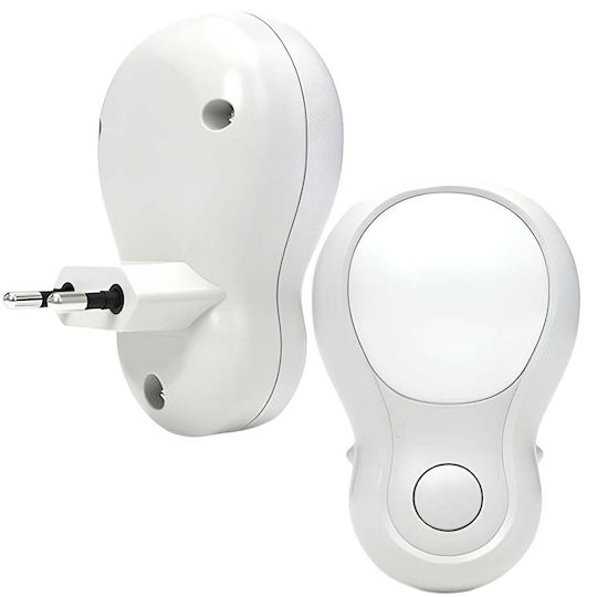 Avizar Plug-in Led Nite Light Switch Soft Light White