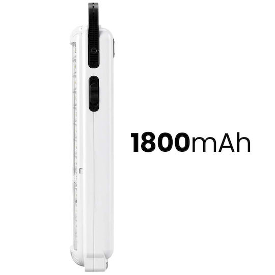 Avizar Lampă de Urgență cu 42 LED-uri Luminozitate Mare 1800mAh Reîncărcabilă Portabilă Albă